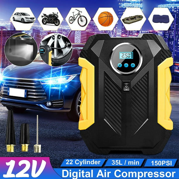 18/12V Portable Digital Tire Inflator LCD HandHeld Car Auto Air Compressor Pump 18/12V Portable Digital Tire Inflator LCD HandHeld Car Auto Air Compressor Pump